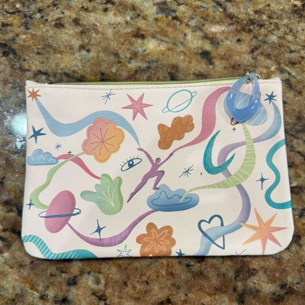 Whimsical Multicolor Cosmetic Bag IPSY